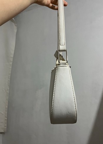  Beden Minimalist Beyaz Deri Kadın Çanta