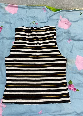 cizgi detaylı sıfır kollu croğ - Görsel 2