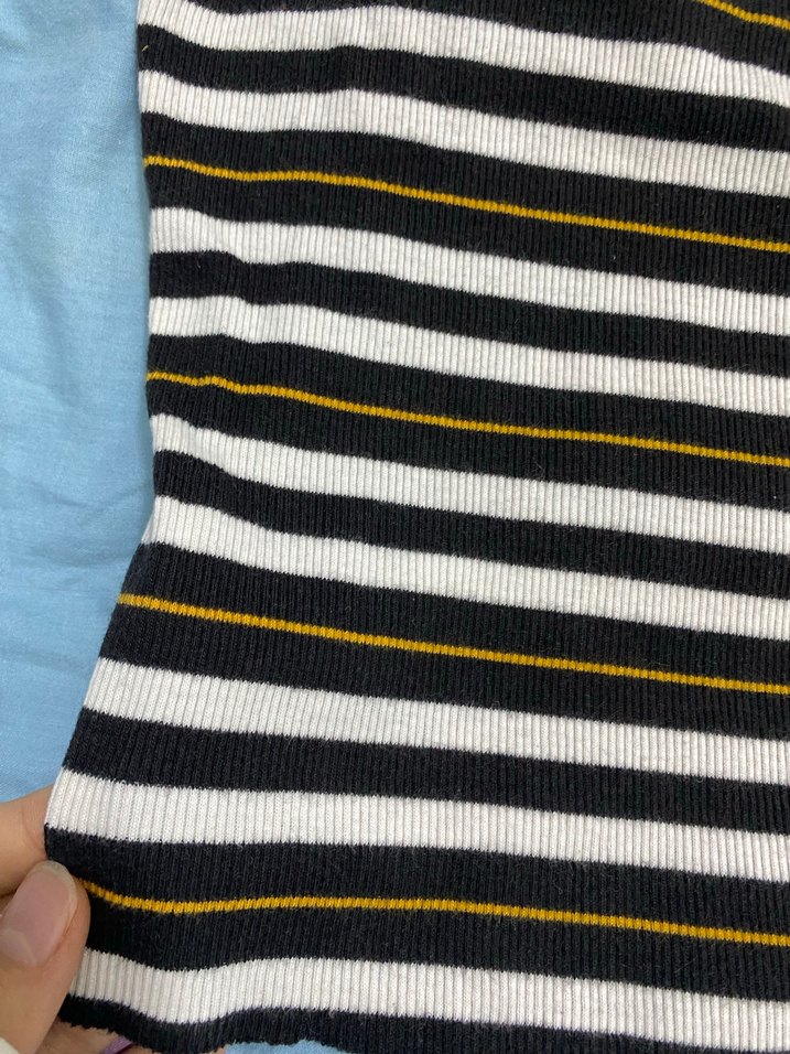 cizgi detaylı sıfır kollu croğ - Görsel 3