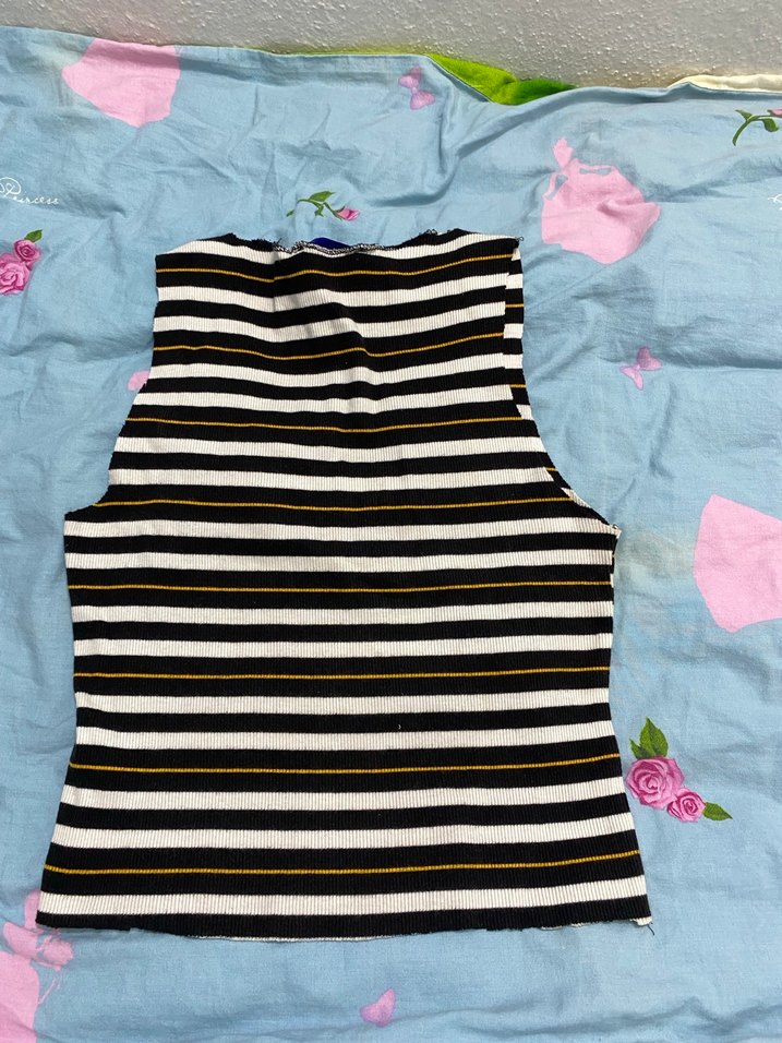 cizgi detaylı sıfır kollu croğ - Görsel 2