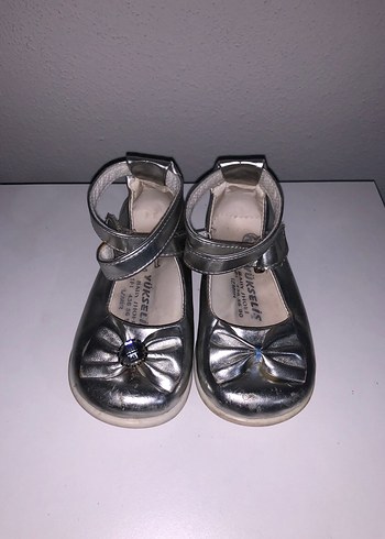 Tokalı Gri Kız Çocuk Babet Ayakkabı - Görsel 2