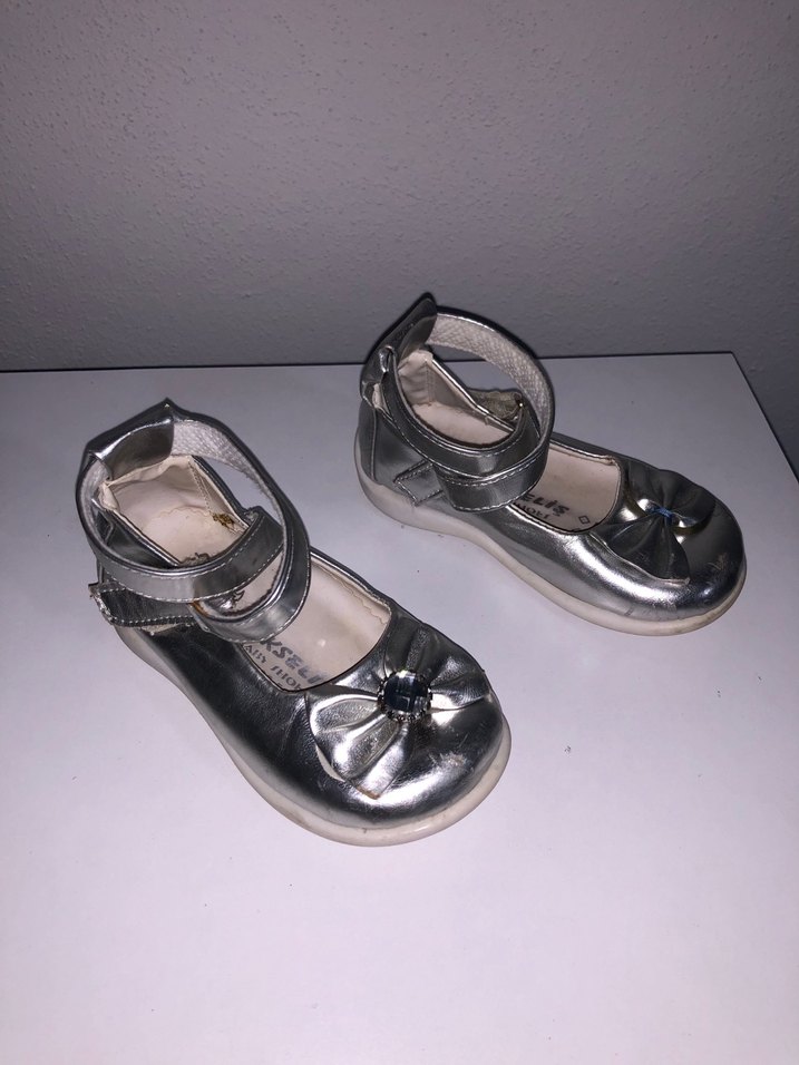 Tokalı Gri Kız Çocuk Babet Ayakkabı - Görsel 3