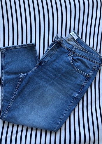 48 Beden mavi Renk Kadın Jean Pantolon