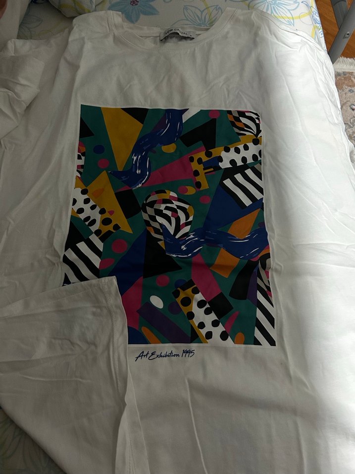 LCW Casual Beyaz Kadın Kısa Kollu Tişört - Görsel 3