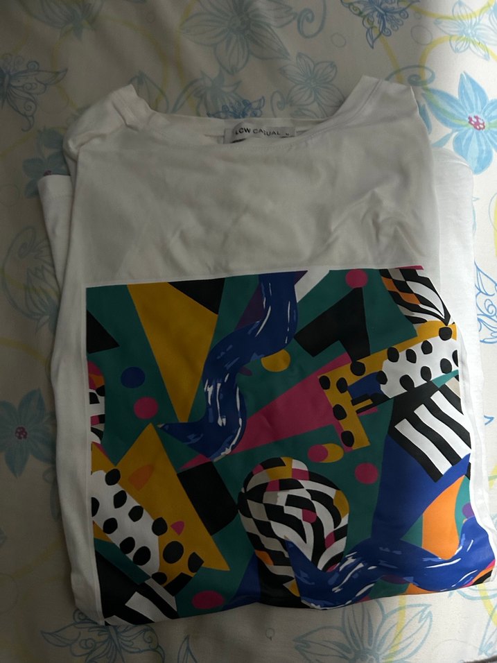 LCW Casual Beyaz Kadın Kısa Kollu Tişört - Görsel 2