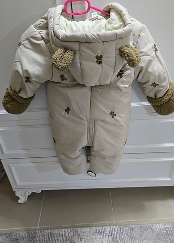 Kışlık-Kürklü Patik-Eldivenli Kapüşonlu Ünisex Astronot Tulum - Görsel 2