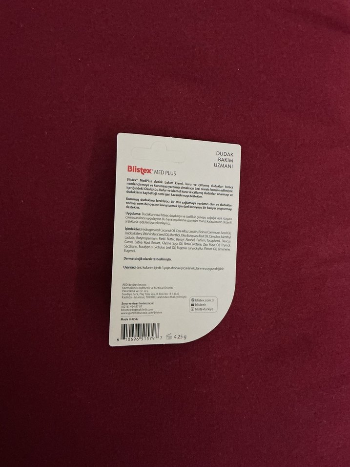 Blistex Med Plus Dudak Koruyucu - Görsel 2