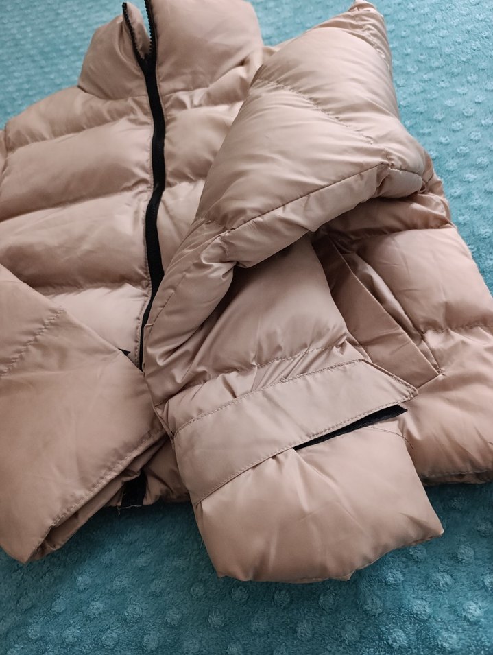 bal renk,Fermuarlı Kadın sişmeKışlık Mont - Görsel 2