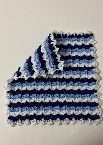 Mavi ve Lacivert Çizgili Banyo Lifi - Görsel 2