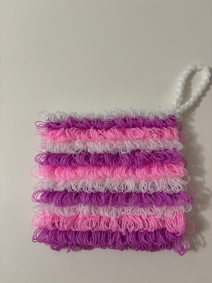 Pembe Beyaz Renkli Banyo Lifi - Görsel 2