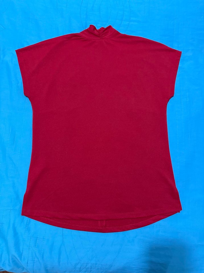 Yurtdışından, kırmızı ,V Yaka, Judith Williams marka bluzu - Görsel 4