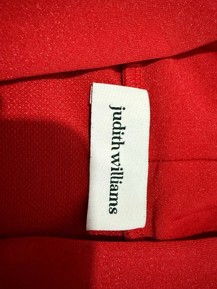 Yurtdışından, kırmızı ,V Yaka, Judith Williams marka bluzu - Görsel 2