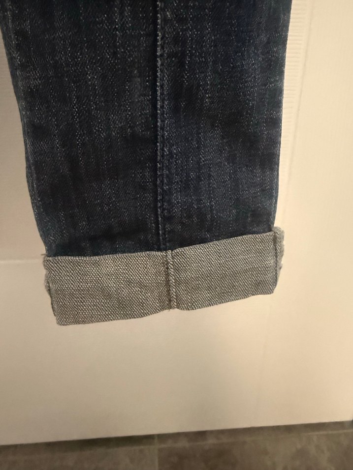 Metal Düğmeli Kadın Kot Pantolon - Görsel 4