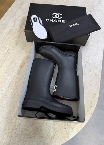 Chanel siyah çizme - Görsel 2