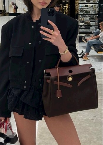 Zara Düğmeli Siyah Kadın Bomber Ceket