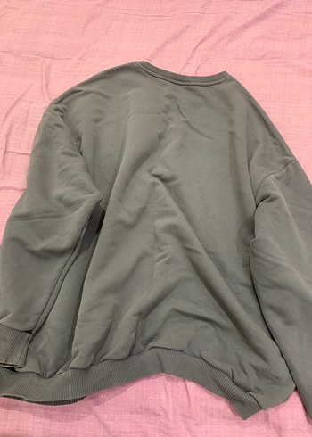 Diğer Gri Michigan Baskılı Kadın Sweatshirt