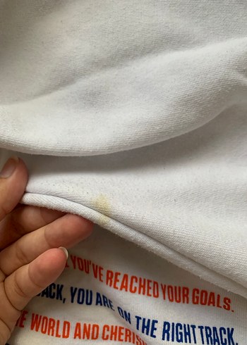 Colin's beyaz Baskılı Beyaz Kapüşonlu Sweatshirt