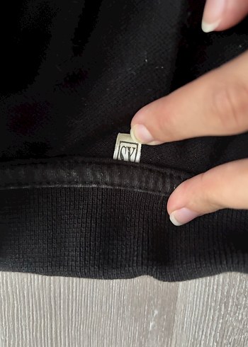 Siyah kadın Polo Yaka Tişört - Görsel 2