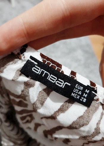 Zebra Desenli Mini Askılı Bluz - Görsel 4