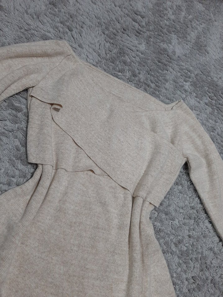 Bej Kadın Triko Kazak - Görsel 2