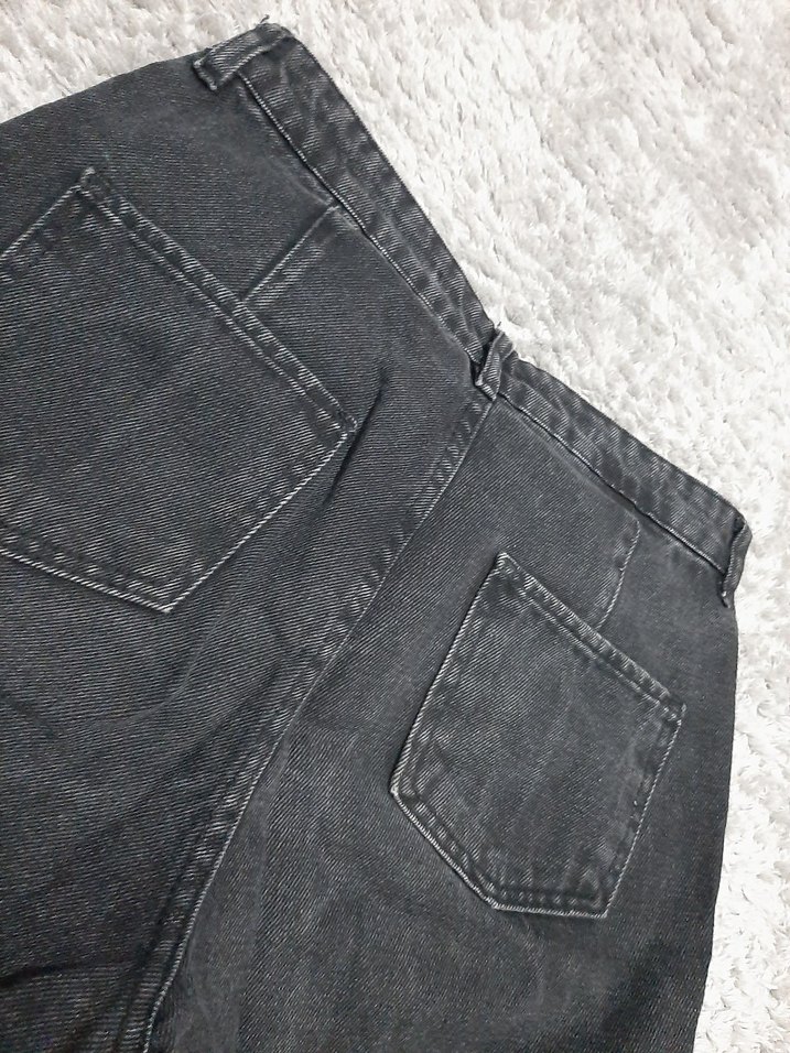 Düğmeli Kadın Kot Pantolon - Görsel 2