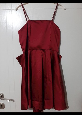 Arkası kurdele elbise - Görsel 4