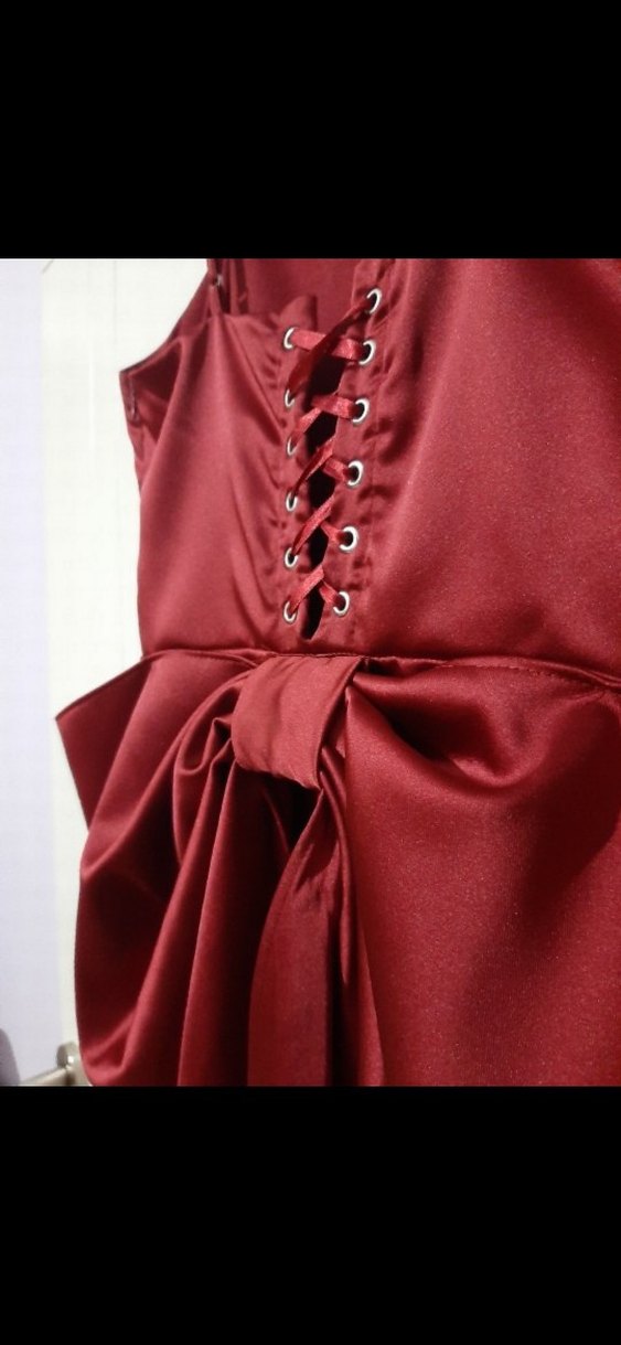 Arkası kurdele elbise - Görsel 2