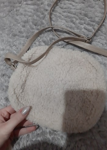 Bej Peluş Çanta - Görsel 4