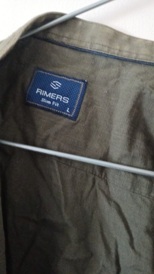 Erkek Keten Gömlek Normal Boy Bol Kesim - Görsel 2