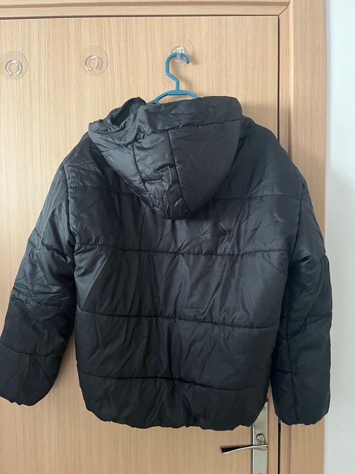 Siyah Fermuarlı Kadın Kışlık Mont - Görsel 2