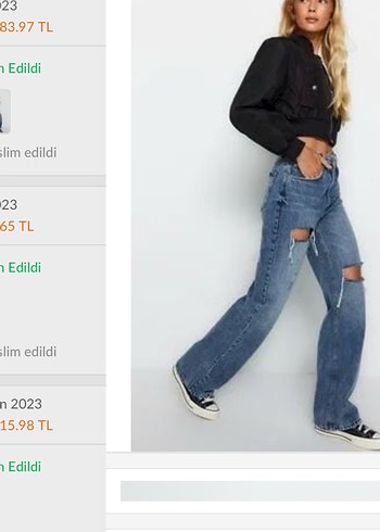 Rahat Kesim Siyah Midi Boy Kadın Kot Pantolon