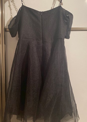 Siyah askılı abiye - Görsel 5