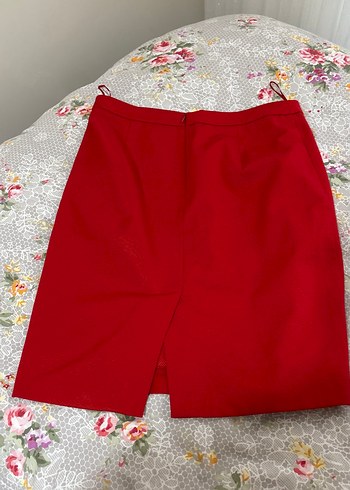 Kırmızı Drapeli Midi - Görsel 3