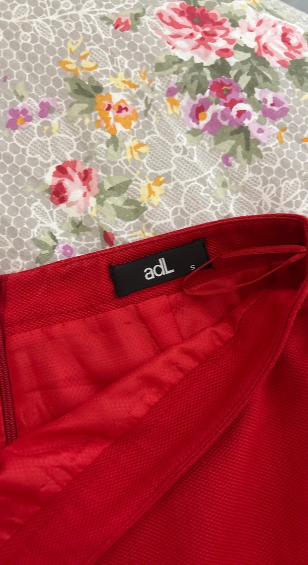 Kırmızı Drapeli Midi - Görsel 2