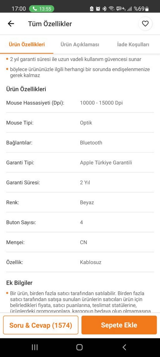 Beyaz Apple Pencil - Görsel 4