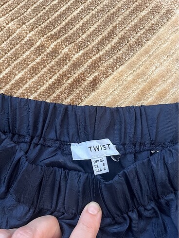 Twist saten spor pantolon