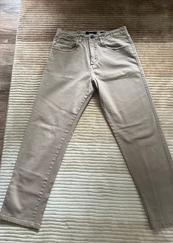 Bej Regular Fit Erkek Kot Pantolon - Görsel 3