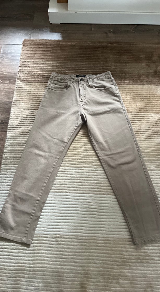 Bej Regular Fit Erkek Kot Pantolon - Görsel 2