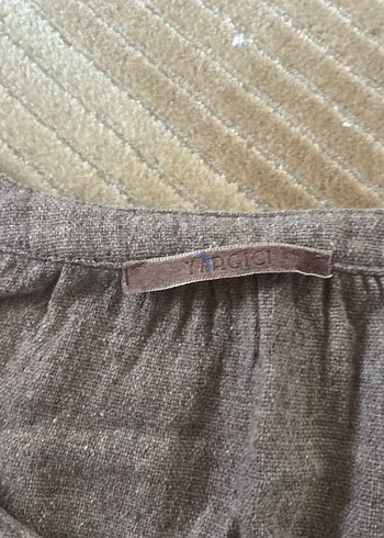 BejKışlık jile tarzıKolsuz Midi Elbise - Görsel 5