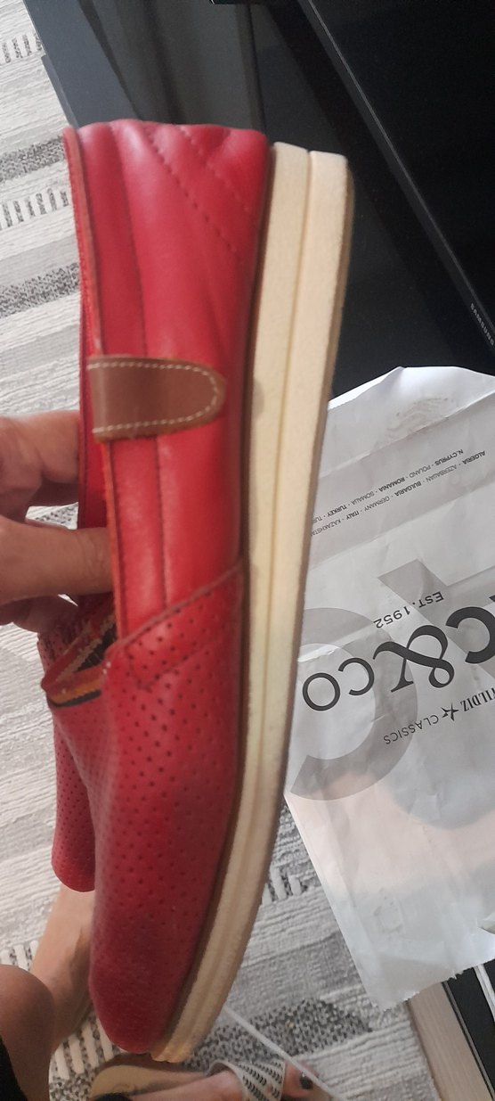 Kırmızı Deri Kadın Şort - Biker Stil - Görsel 5