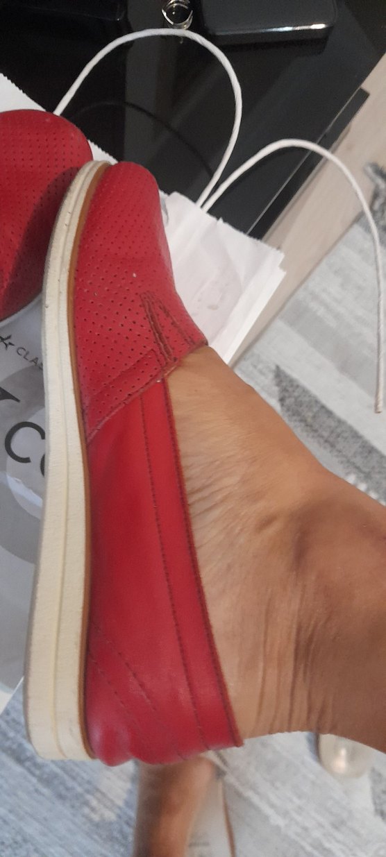 Kırmızı Deri Kadın Şort - Biker Stil - Görsel 3