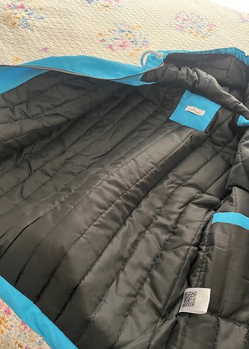 Mavi Kapüşonlu Fermuarlı Stone ısland ceket - Görsel 7