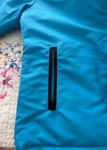 Mavi Kapüşonlu Fermuarlı Stone ısland ceket - Görsel 8