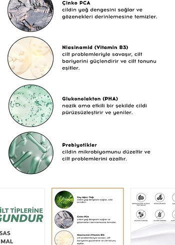 Cream Co. Akne & Gözenek Karşıtı Temizleme Jeli 400ml - Görsel 2