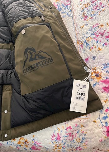 Haki yeşil Uzun Erkek Mont Kapüşonlu - Görsel 3