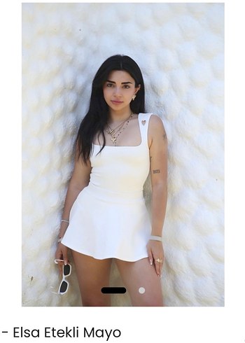 Etekli mayo lina sare butikten - Görsel 2