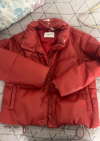 Kırmızı Düğmeli Kadın Ceket - Görsel 2