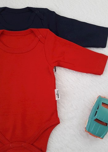 Uzun Kollu Çıtçıtlı Penye Bebek Badisi - Görsel 2