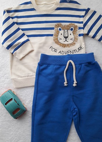 Aslan Desenli Erkek Bebek Takım - Görsel 8