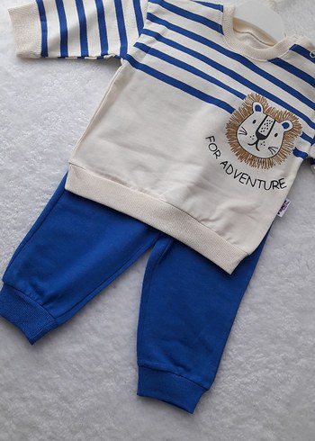 Aslan Desenli Erkek Bebek Takım - Görsel 11